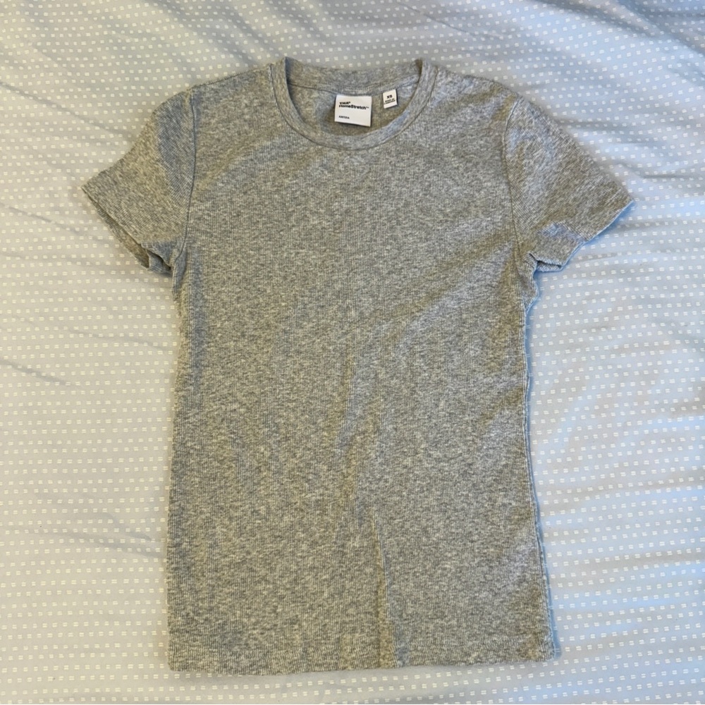 aritzia tna home stretch Gray Short Sleeve T-Shirt